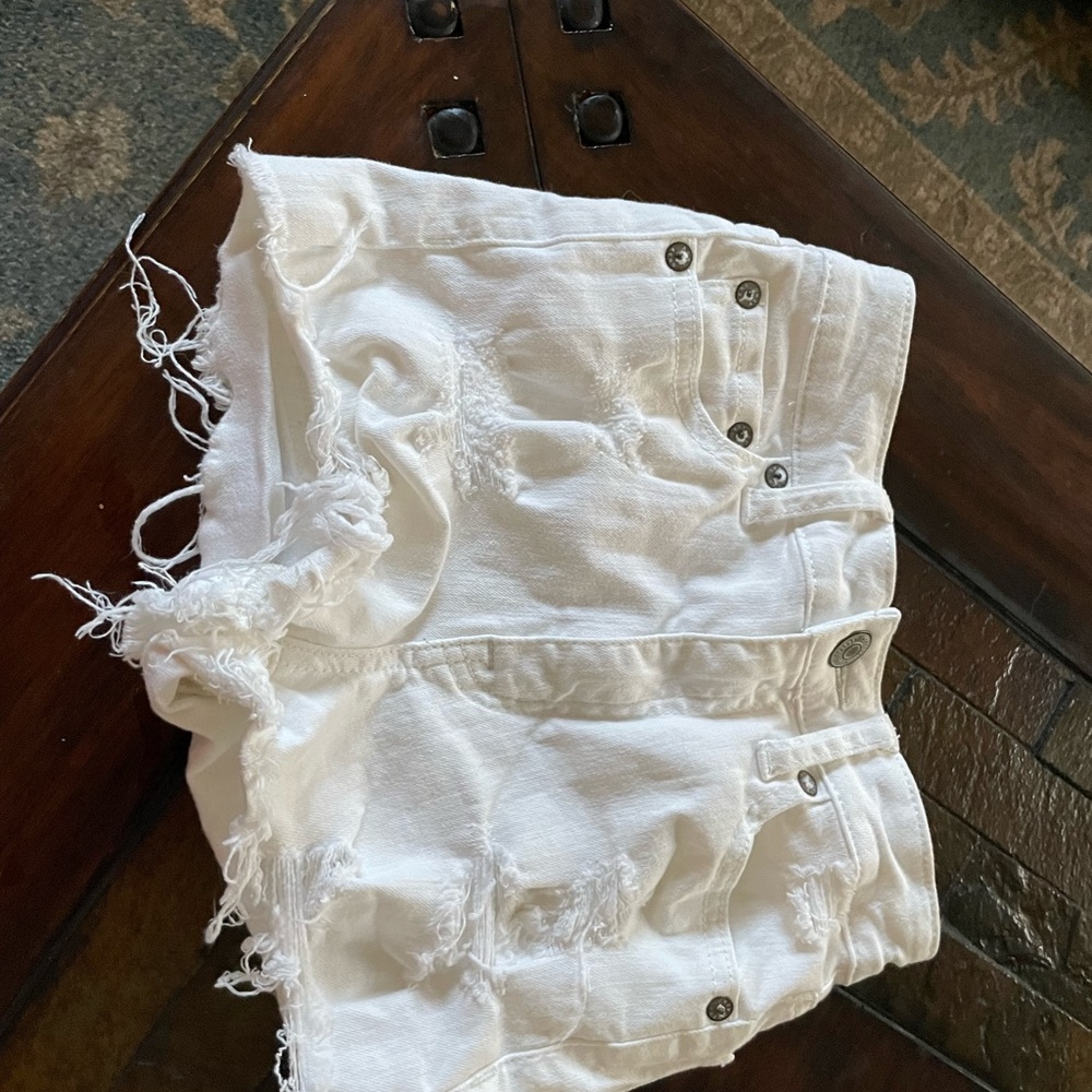 Aeropostale white denim shorts - size 000